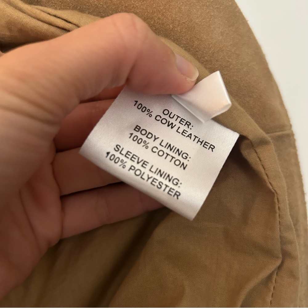 OAK NYC Tan Suede Women's Jacket - Picture 7 of 8